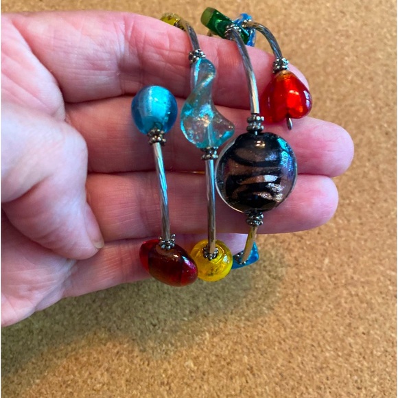 Silver & Multi Stone Wrap Bracelet - Picture 3 of 5